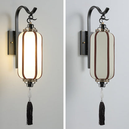 Chinese Copper Lantern Design 1-Light Wall Sconce Lamp