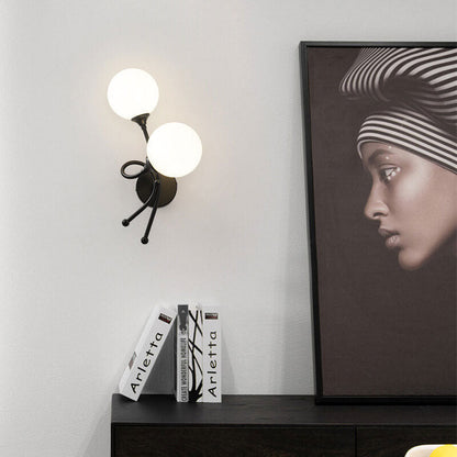 Minimalist Knot Shape Design 2-Light Wall Sconce Lamp