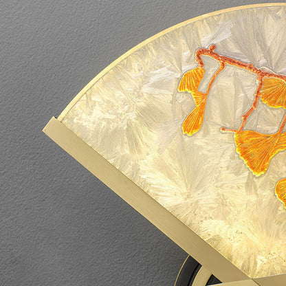 Chinese Copper Magnesium Acrylic LED Wall Sconce Lamp