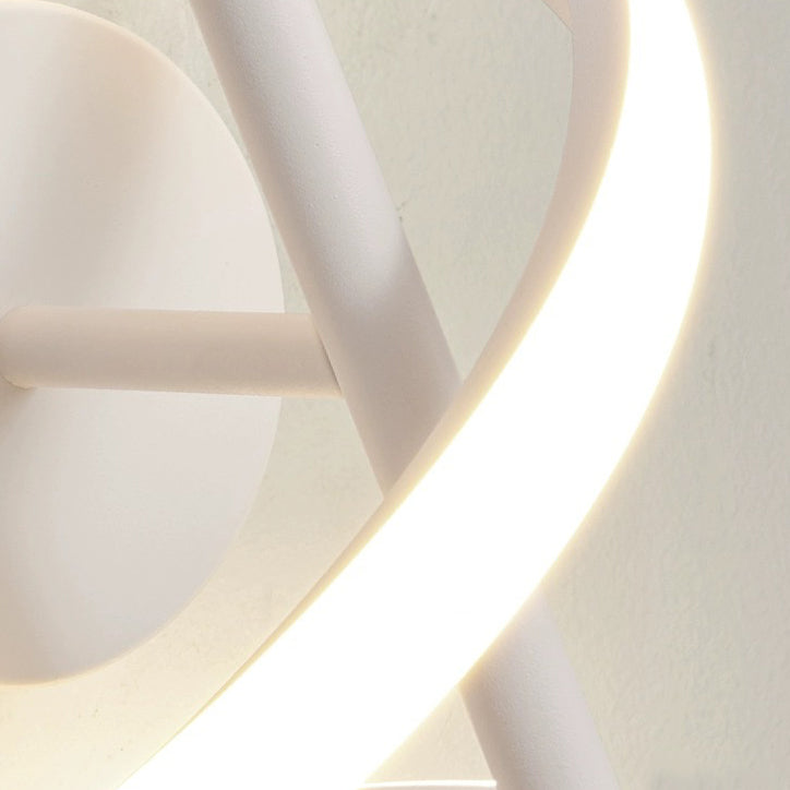 Spiral Hardware Aluminum Silicone LED Wall Sconce Lamp