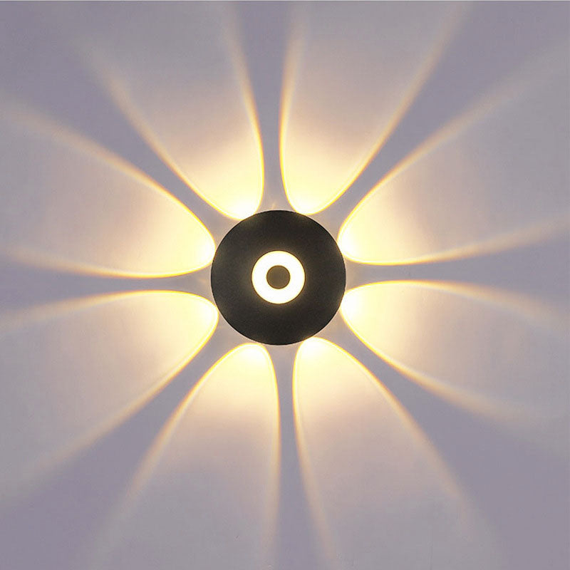 Scandinavian Aluminum Round Shade LED Wall Sconce Lamp
