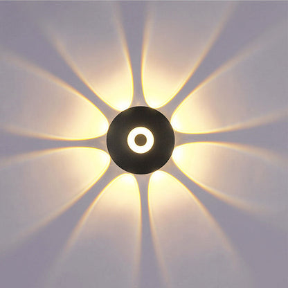 Scandinavian Aluminum Round Shade LED Wall Sconce Lamp