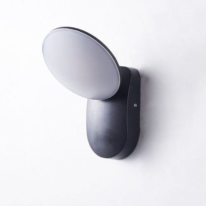 Waterproof Aluminum PC Round Shade LED Wall Sconce Lamp