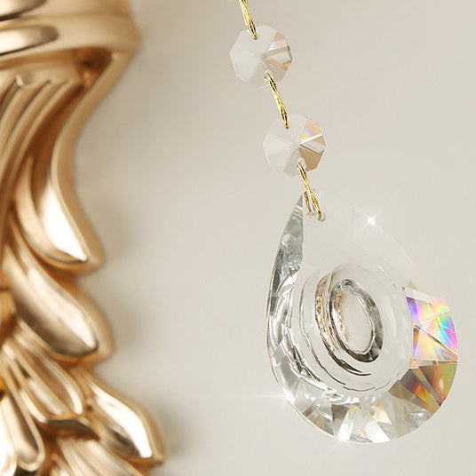 Crystal Flower Candlestick 1/2-Light Wall Sconce Lamp