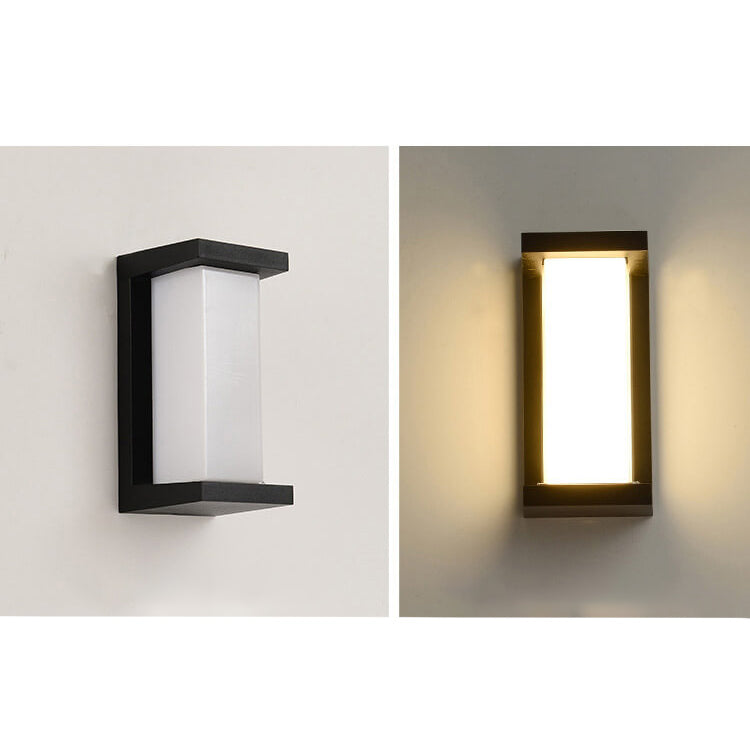 Geometry Aluminum Outdoor Waterproof LED Wall Sconce Lamp