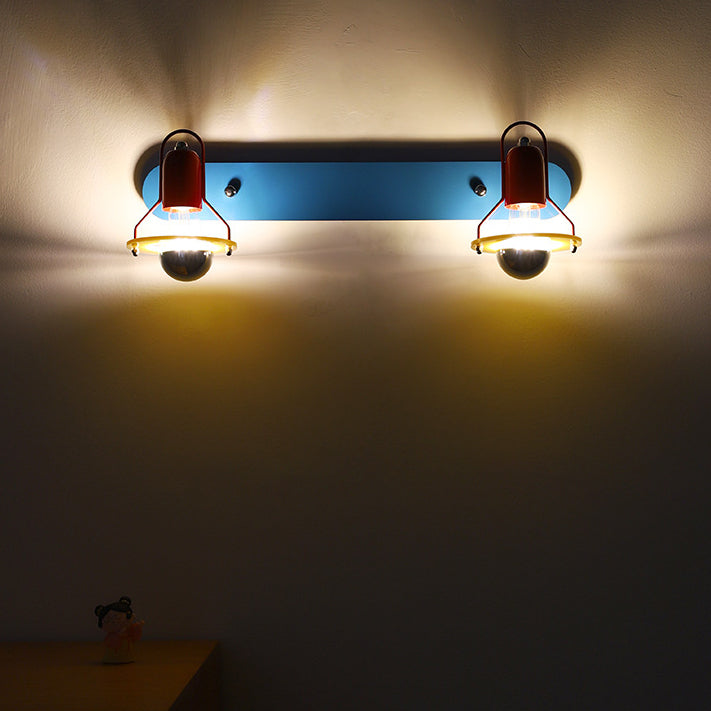 Childlike Iron 2-Light Mirror Front Wall Sconce Lamp