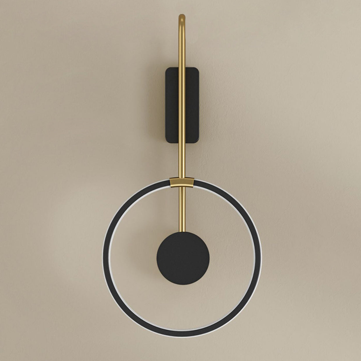 Simplicity Circle Ring Silicone Strip LED Wall Sconce Lamp