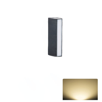 Rectangular and Down Luminous LED Outdoor Wall Sconce Lamp
