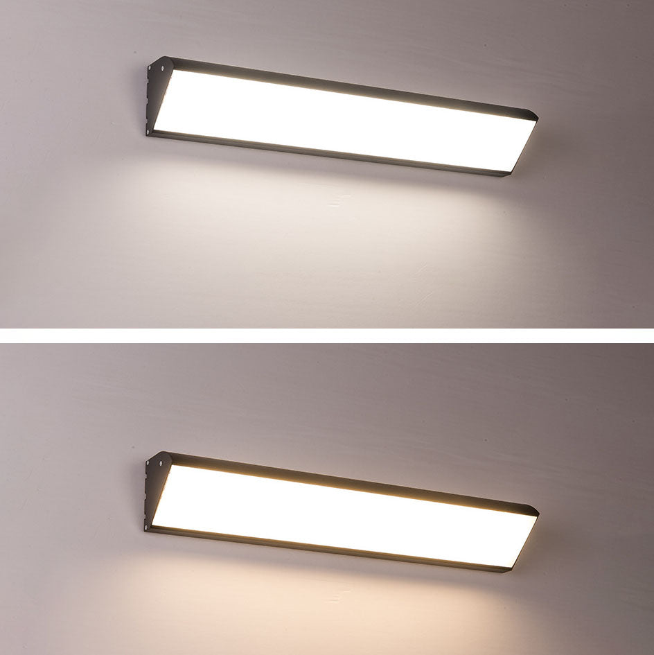Rectangular Aluminum PC Waterproof LED Wall Sconce Lamp
