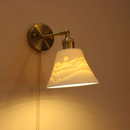 Simplicity Round 1-Light Vanity Light Wall Sconce Lamp