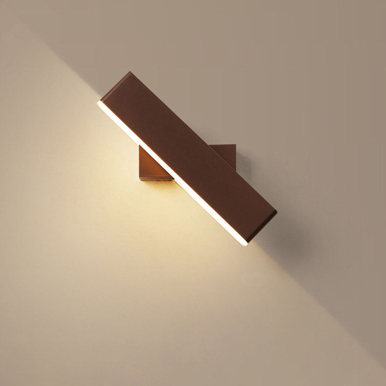 Rectangular Aluminum Acrylic LED Wall Sconce Lamp
