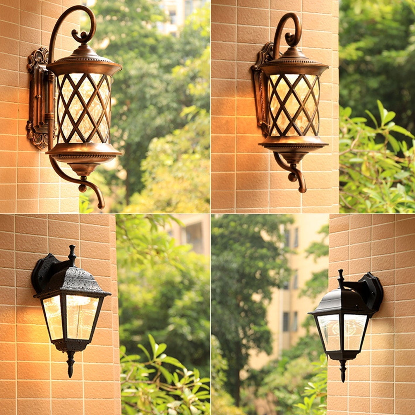 European-style Waterproof LED Outdoor Wall Sconce Lamp