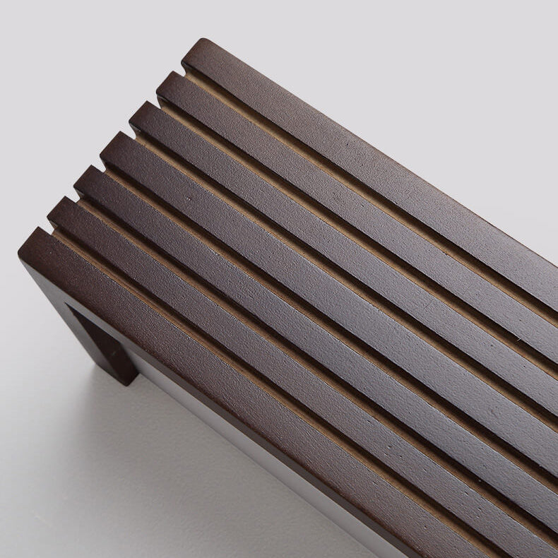 Chinese Walnut Square Bar Vanity LED Wall Sconce Lamp