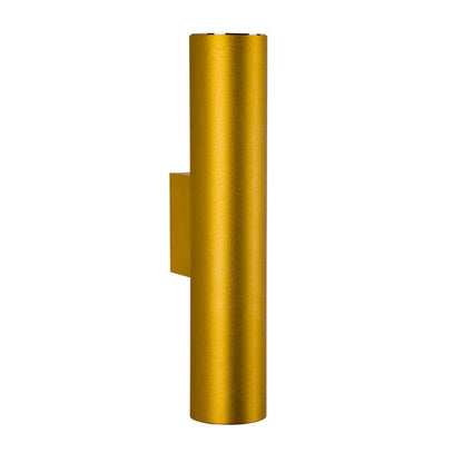 Simple Aluminum Cylindrical 2-Light LED Wall Sconce