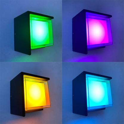 Aluminum Rhombus Smart App Dimming LED Wall Sconce Lamp