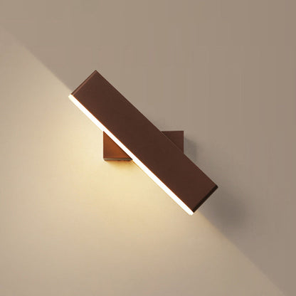 Rectangular Aluminum Acrylic Rotatable LED Wall Sconce Lamp