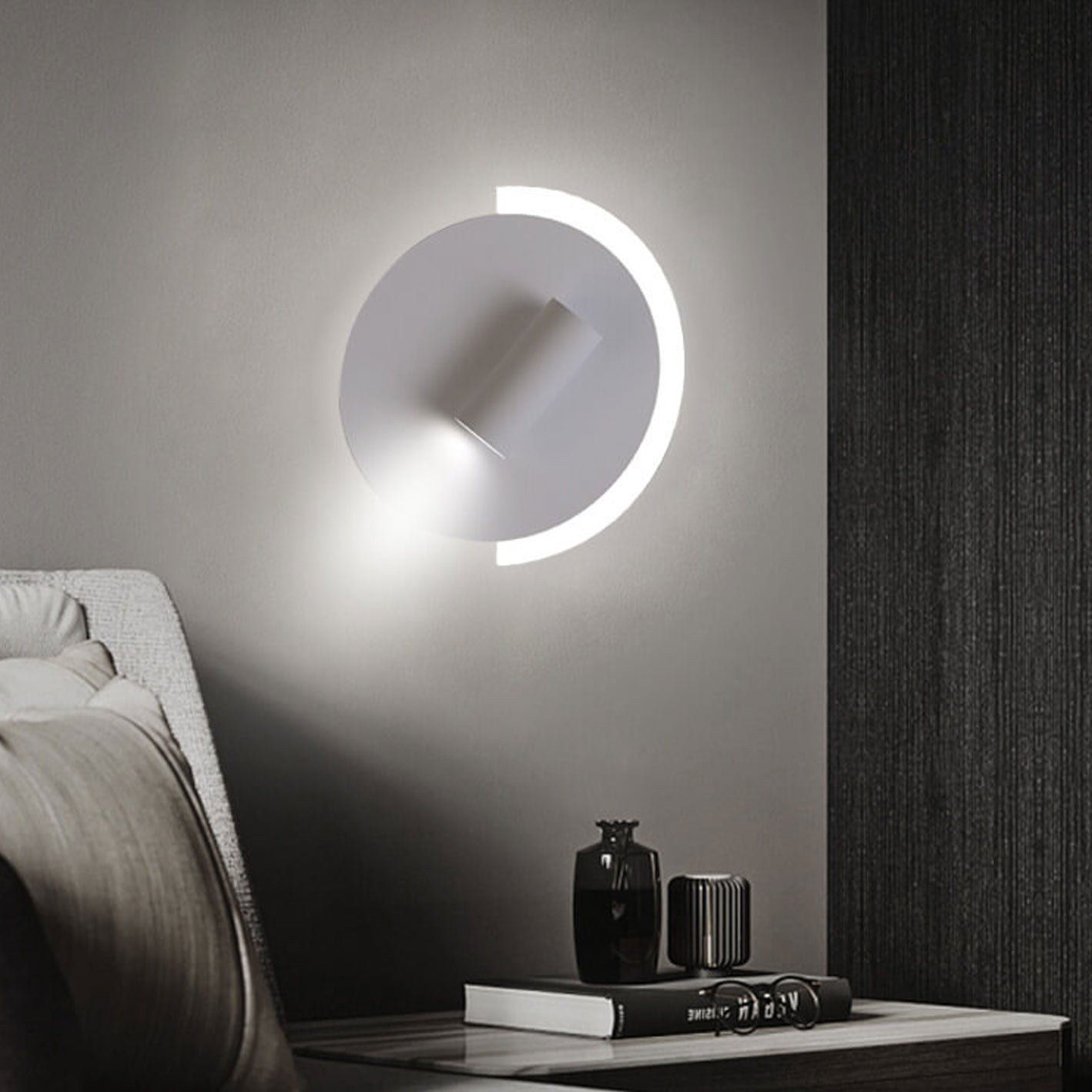 Acrylic Disc Spotlight Rotatable LED Wall Sconce Lamp