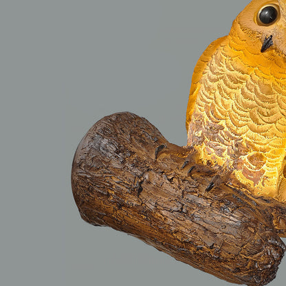 Traditional Resin Animal Owl 1-Light Wall Sconce Lamp