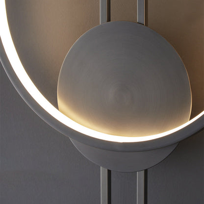 Modern Minimalist Asymmetric Copper LED Wall Sconce Lamp