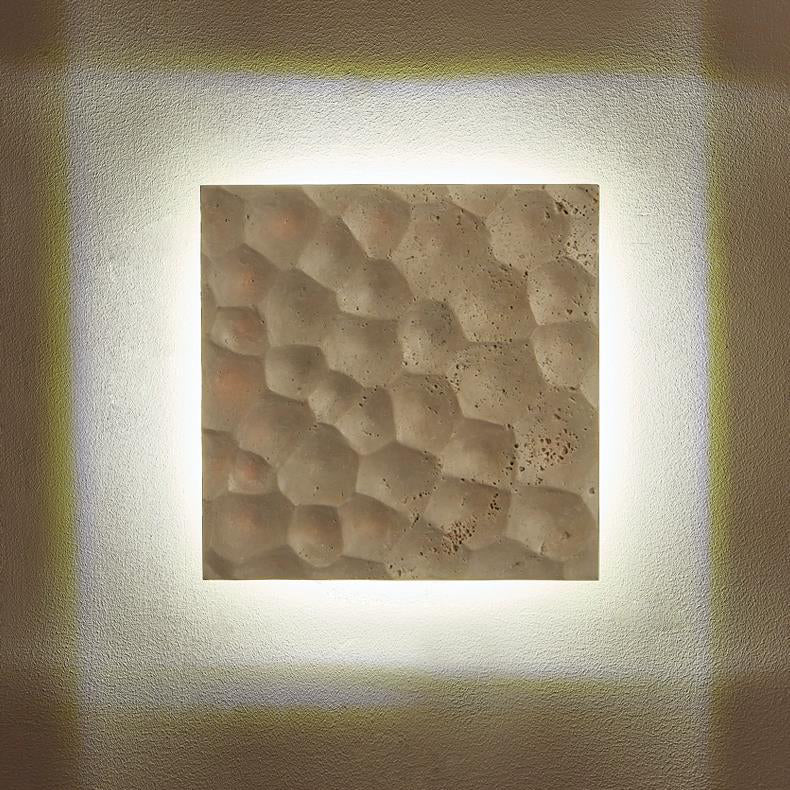 Contemporary Creative Stone Square LED Wall Sconce Lamp