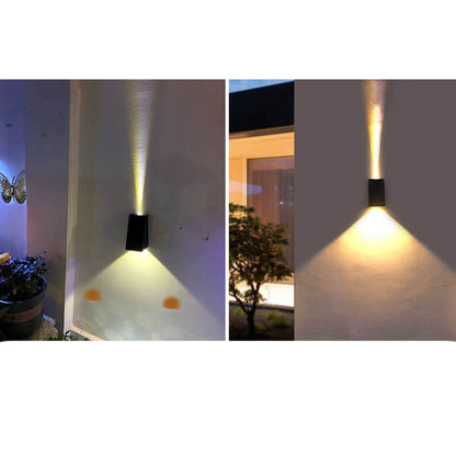 Solar Trapezoid Outdoor Waterproof LED Wall Sconce Lamp