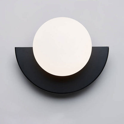 Modern Minimalist Glass Globe 1-Light Wall Sconce