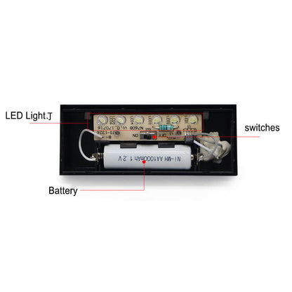 Solar Digital RGB LED Outdoor Decoration Wall Sconce Lamp