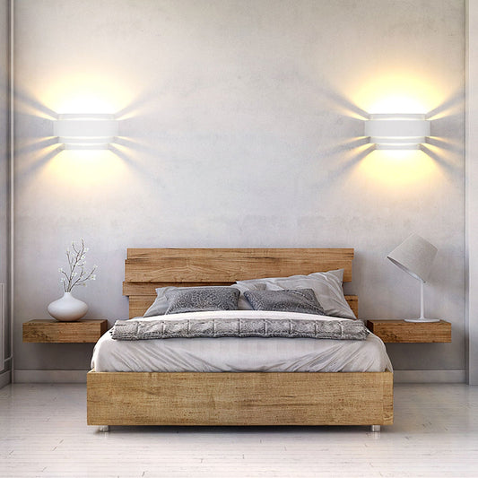 European Solid Color Half-circle Iron LED Wall Sconce Lamp