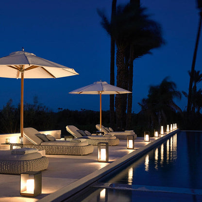 Modern Square Stainless LED Outdoor Lawn Landscape Light