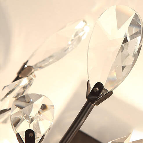 Light Candle Crystal Lamp Holder 1-Light Wall Sconce Lamp