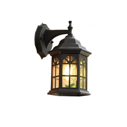 Waterproof Pavilion Design 1-Light Outdoor Wall Sconce Lamp