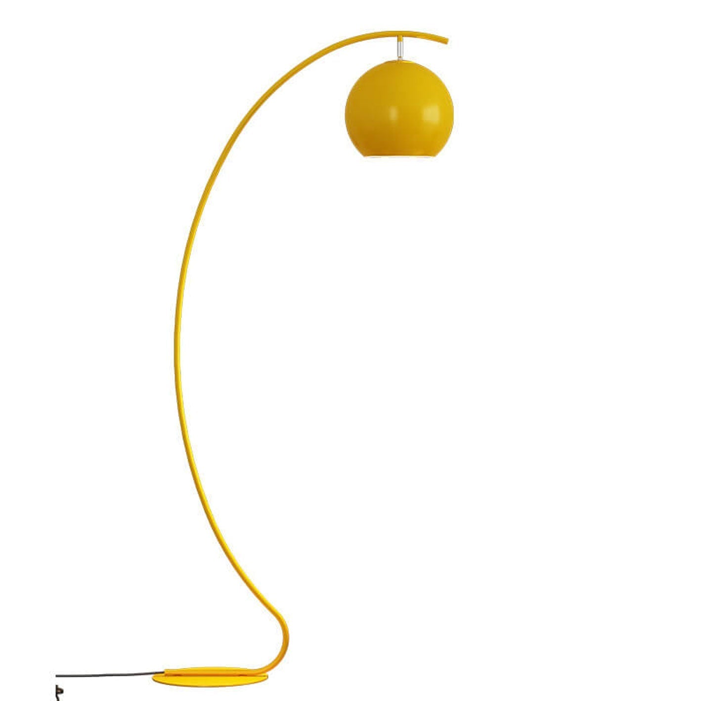 Nordic Minimalist Curved Line Dome 1-Light Standing Floor Lamp