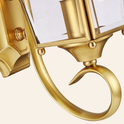 Quadrilateral Waterproof 1-Light Outdoor Wall Sconce Lamp