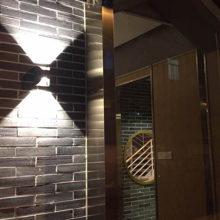 Outdoor Square Up and Down Glow LED Wall Sconce Lamp
