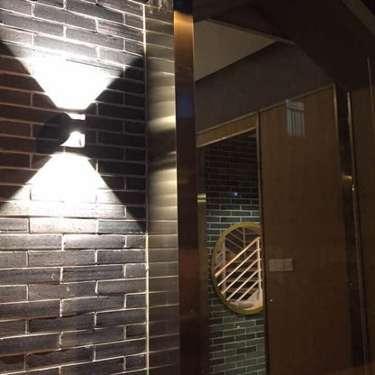 Outdoor Square Up and Down Glow LED Wall Sconce Lamp