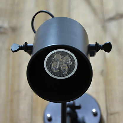 Cylinder Swing Arm Iron Aluminium 1-Light Wall Sconce Lamp