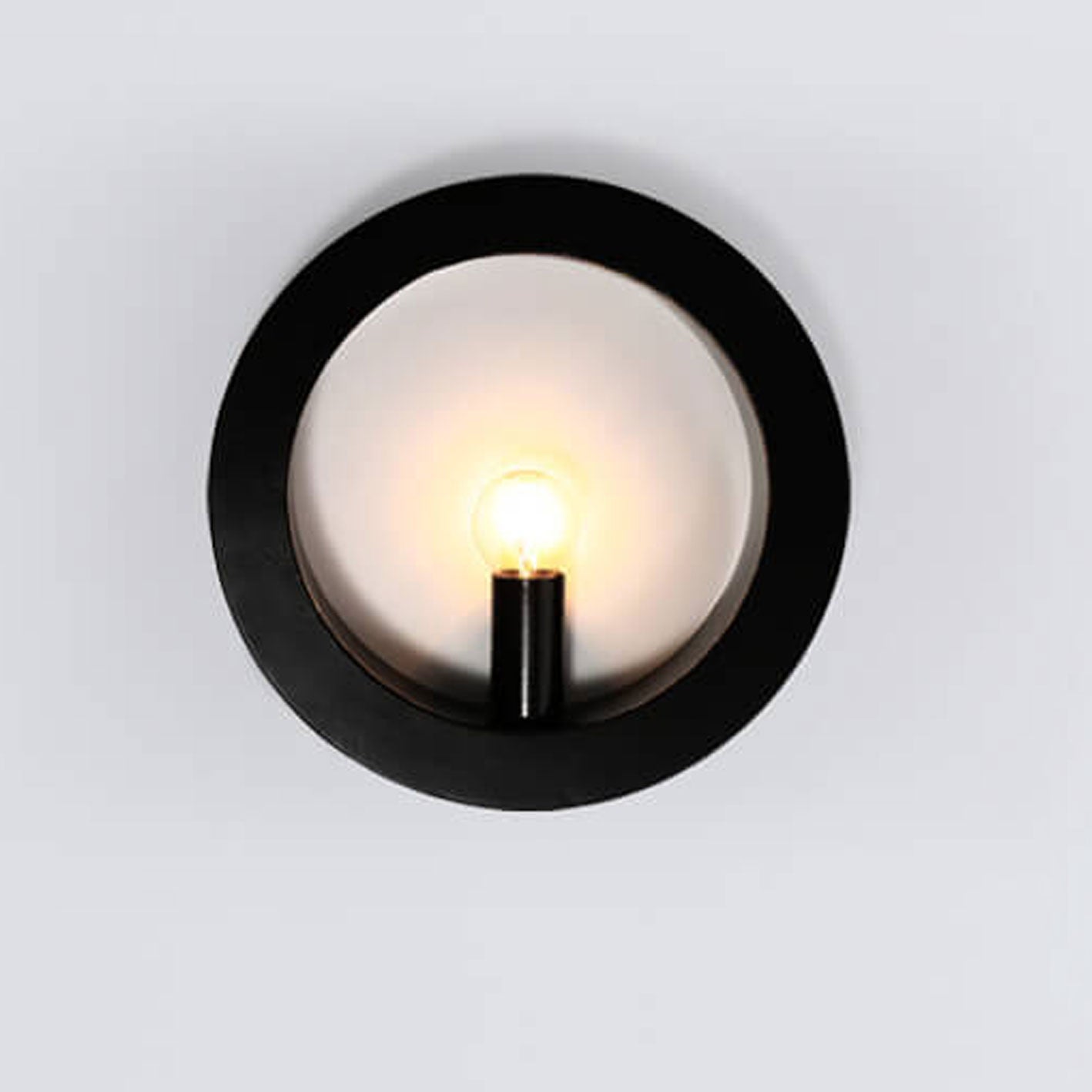 Creative Square Round Iron 1-Light Wall Sconce Lamp
