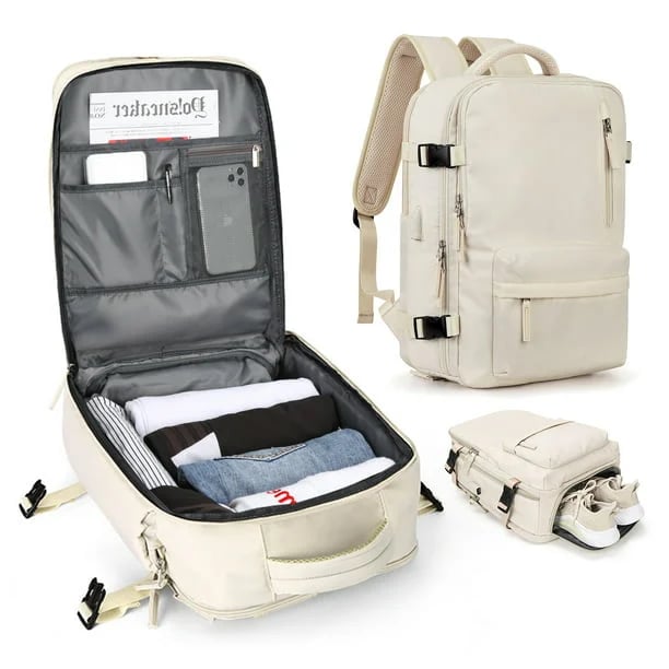 Women's 35L Travel Backpack with USB Port