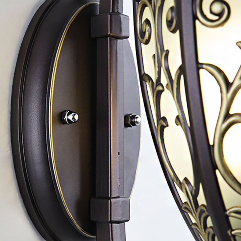 Waterproof Aluminum Glass 1-Light Outdoor Wall Sconce Lamp