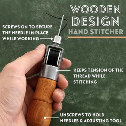 Hand Sewing Awl Kit with Waxed Thread
