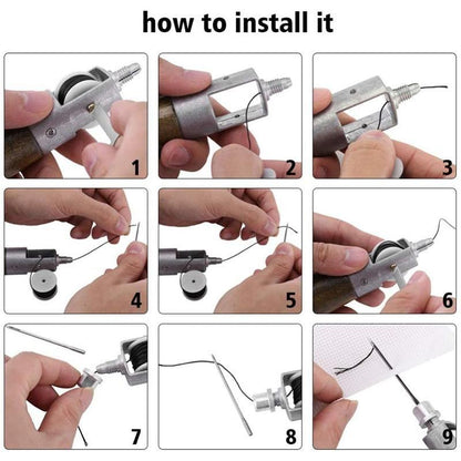 Hand Sewing Awl Kit with Waxed Thread