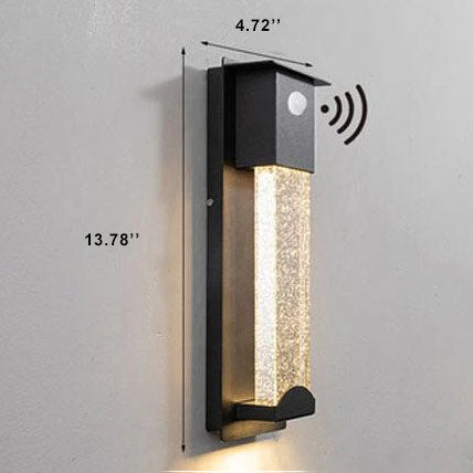 Outdoor LED Induction Crystal Outdoor Wall Sconce Lamps