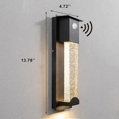 Outdoor LED Induction Crystal Outdoor Wall Sconce Lamps