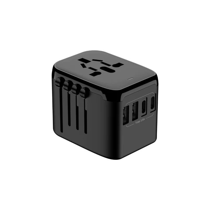 Universal Travel Adapter with 4 Plug Types