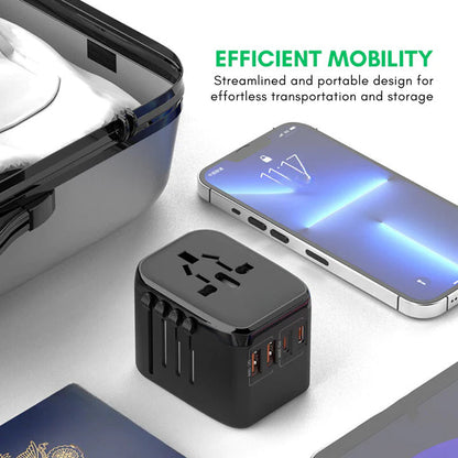 Universal Travel Adapter with 4 Plug Types