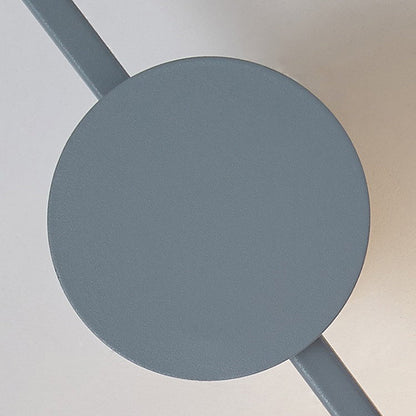 Multiple Circle Iron Silicone LED Wall Sconce Lamp