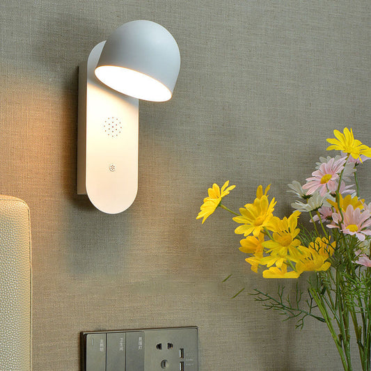 Solid Round Head Voice Control Acrylic LED Wall Sconce Lamp