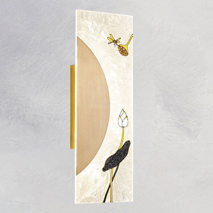New Copper Ultra Thin Mural Design LED Wall Sconce Lamp