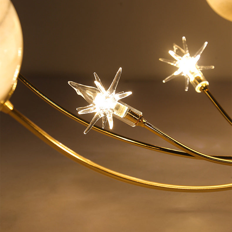 Contemporary Moon Ceiling Light
