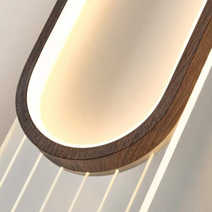 Nordic Iron Acrylic Strip Elliptical LED Wall Sconce Lamp